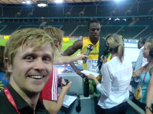 Usain Bolt and andre